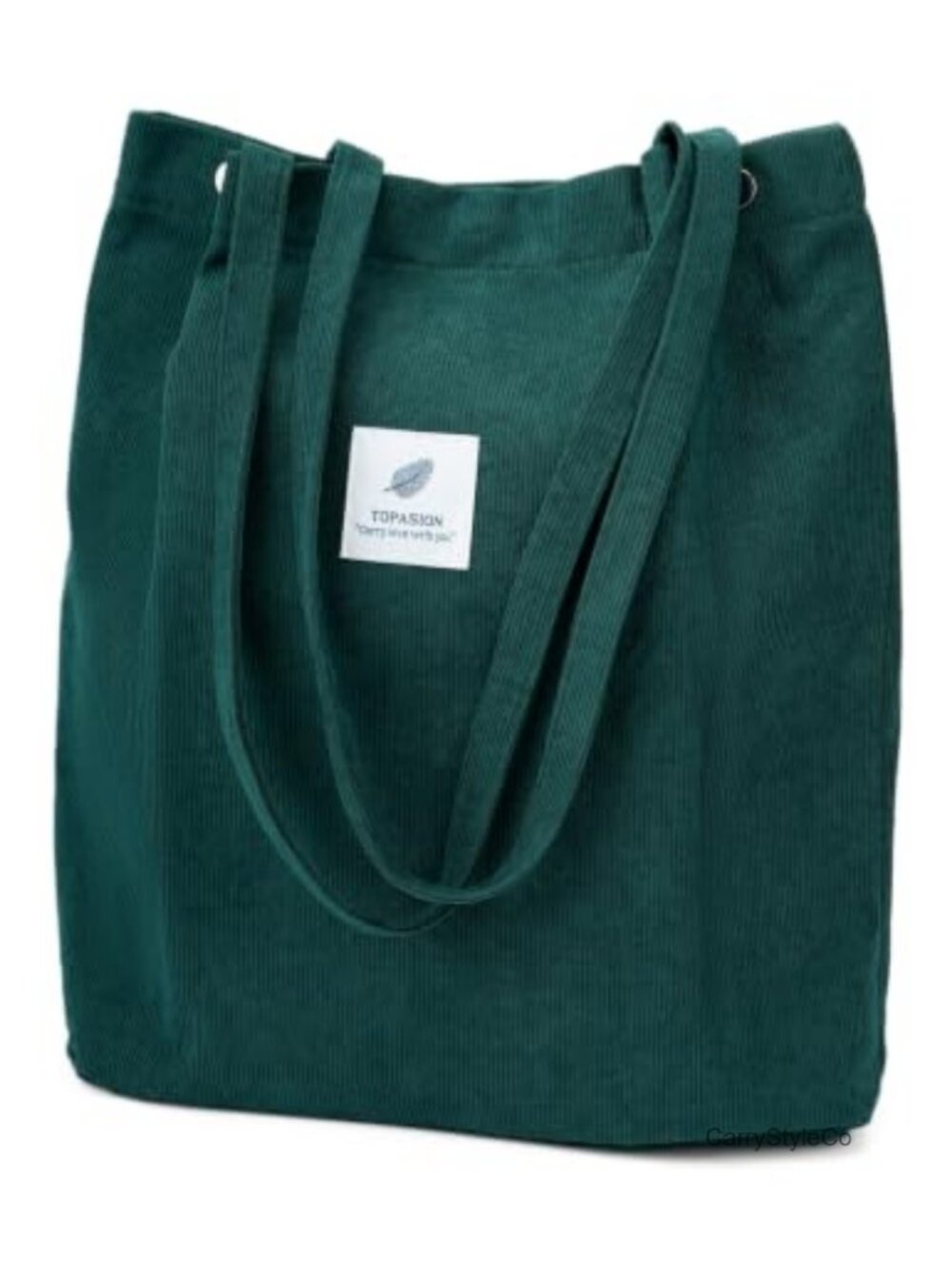 Large Corduroy Tote Bag for Women Retro Casual Shoulder Bag
